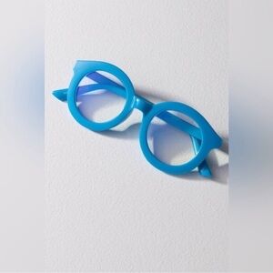 Anthropologie chunky circle blue light reading glasses